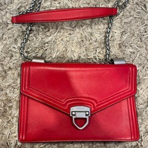 RUDSAK genuine red leather purse